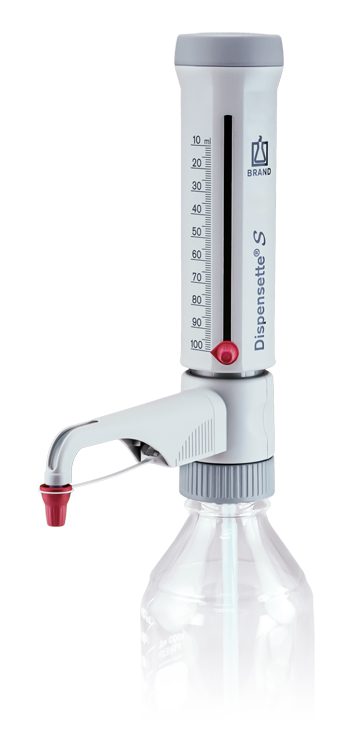 Dispensette S, analog-adjustable, 10-100ml, without recirculation valve Brand