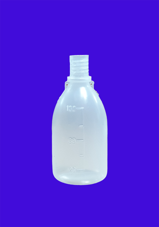 Flacon rond 100ml col étroit, pe, sans cap Kartell