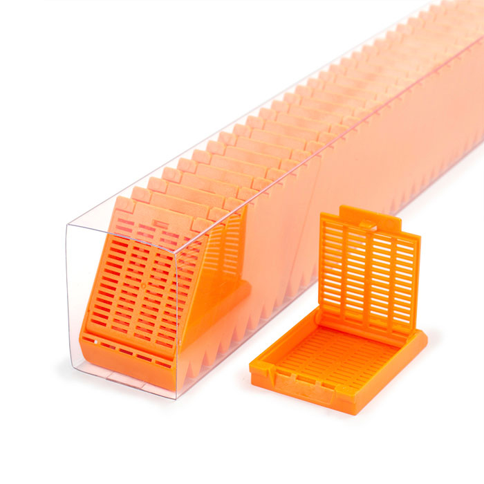 Slimsette quickload embedding cassette +cap orange, Simport