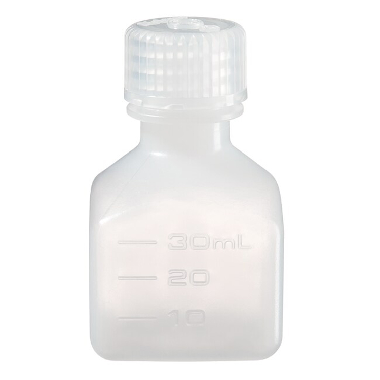 Flacon carré col étroit hdpe 30ml bouchon plp Nalgene