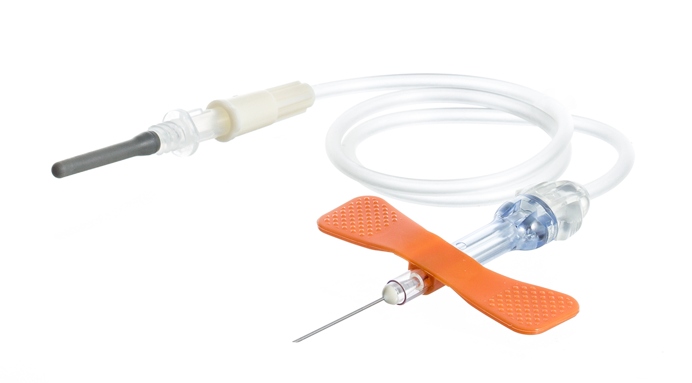 Vacuette safety vleugelnaald 25G x 30cm + luer adapter, steriel, Greiner