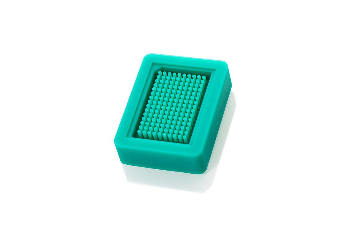 T-Sue microarray moule, 150 noyaux, 1,5mm, silicone, jaune, 4 aiguilles de ponction inclusif, Simport