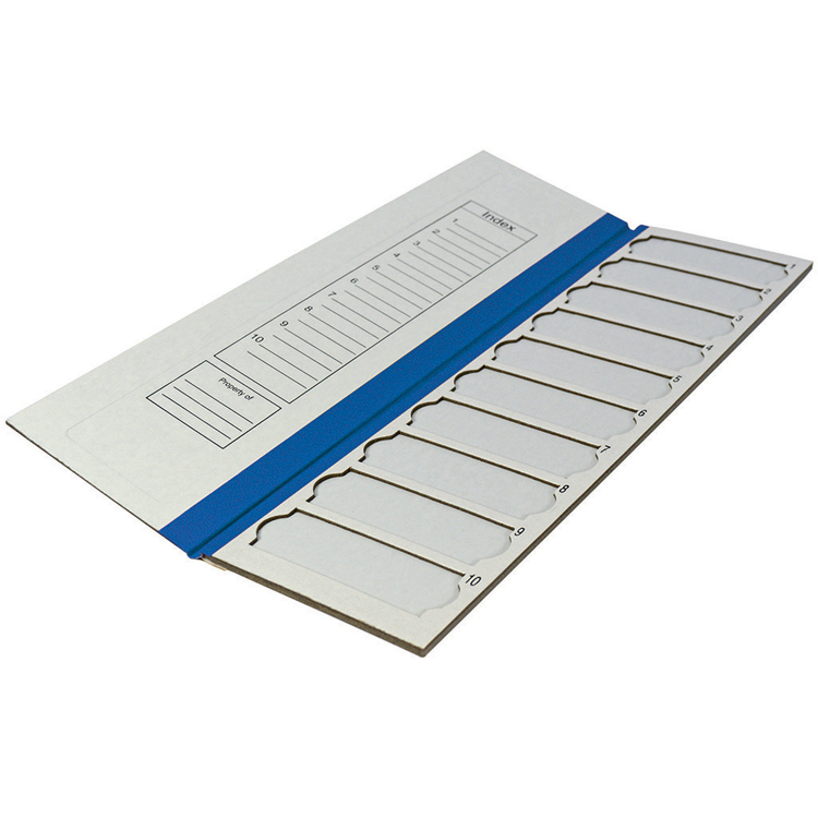 Filoslide en carton pour 10 lames porte-objets bleu Cellpath