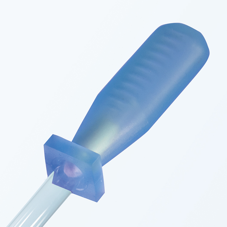 Peertje blauw, uit FDA, softsilk silicone, voor standaard pipetten diam.7mm