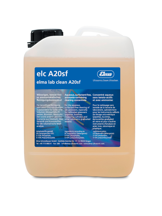 Elma lab clean A20SF 2,5L, en bouteille HDPE