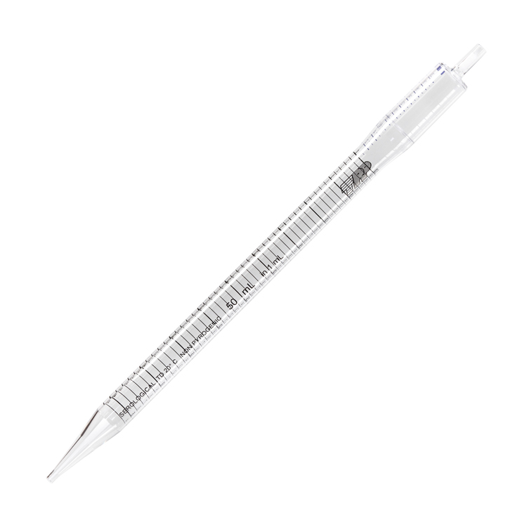 Pipet plastiek 50ml met 20ml reservoir, steriel individueel, TPP