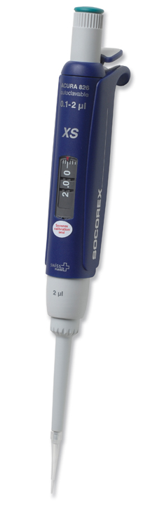 Socorex pipette Acura manual XS 0.1-2ul