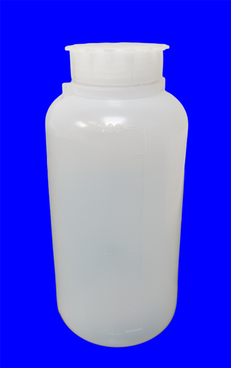 Bottle 1L round with wide neck, sealable, pe, Kartell