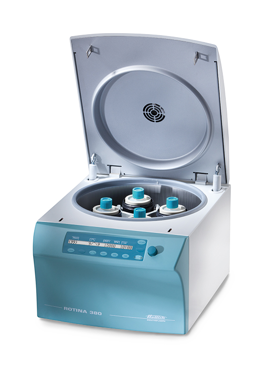 Centrifuge Rotina 380, classic, 418x457x600mm, without rotor, for 4x290ml, 15000min RPM, Hettich