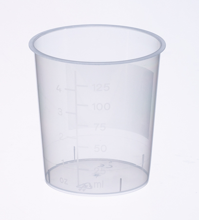 Cup 125ml without snapcap, with graduation, PP, Bottger