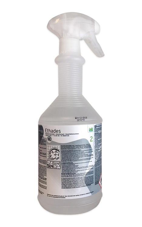 1L Ethades desinfection alcohol, flacon spray