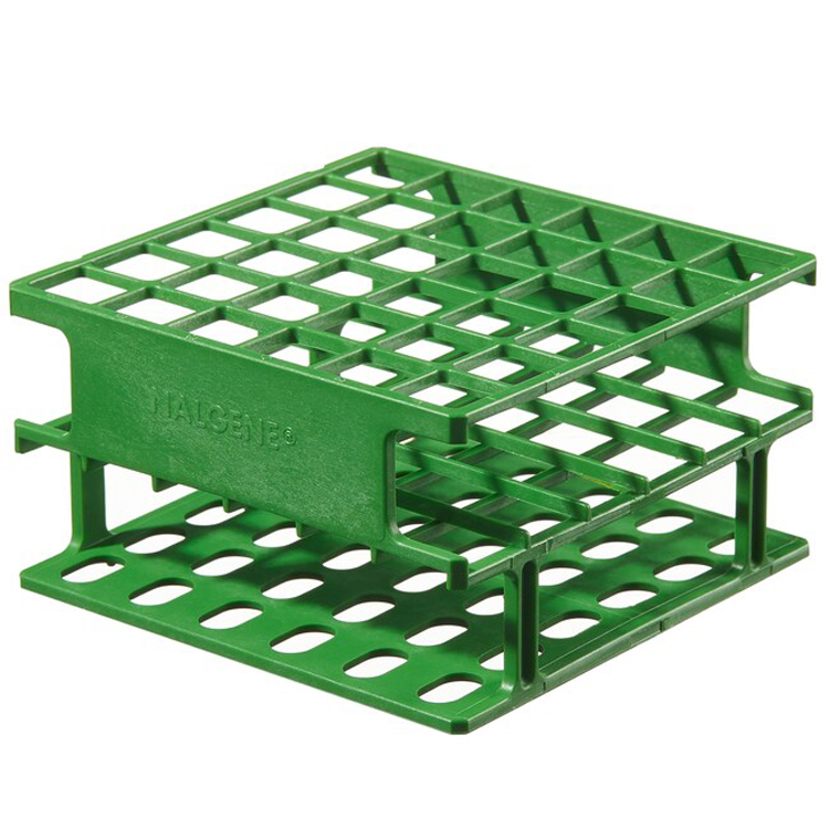 Demi-rack unwire for 36 tubes diam.13mm green, Nalgene