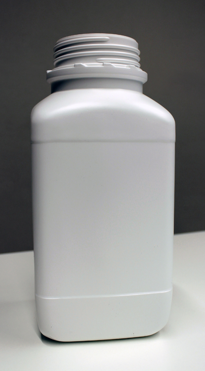 Square bottle wide neck HDPE 2500 ml white