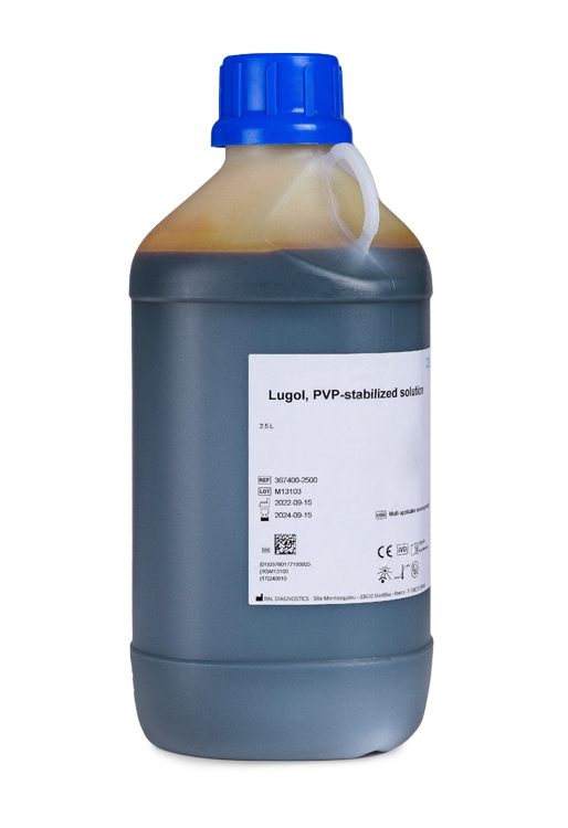 Lugol PVP stabilized solution 2500ml, Ral diagnostics