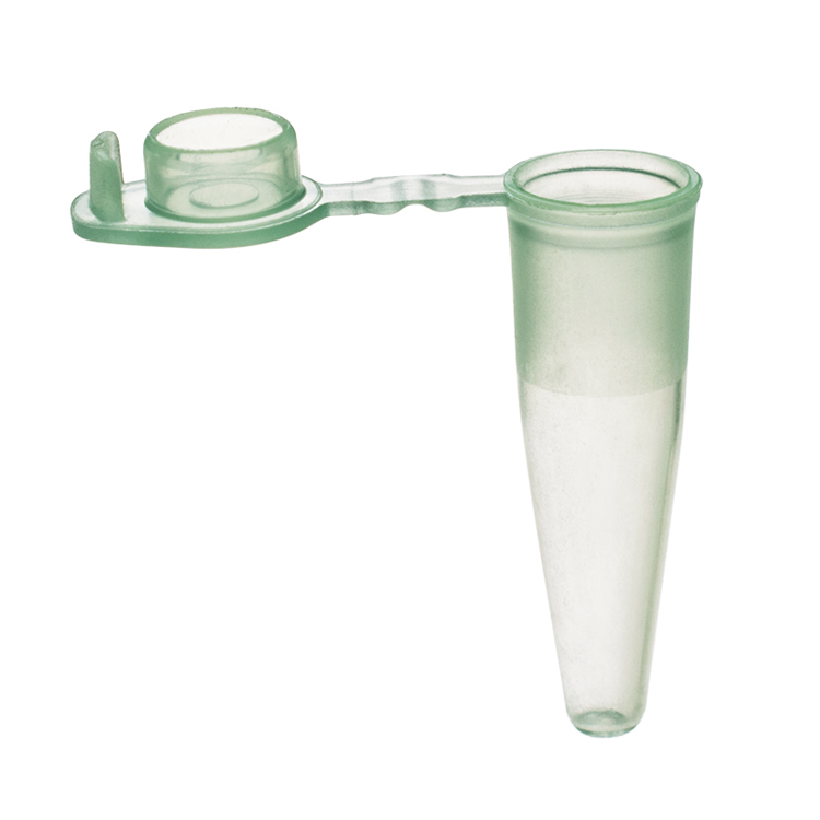 Microbuisje 0.2ml groen +platte stop PCR, Simport