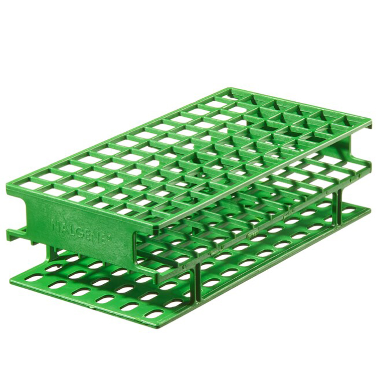 Unwire rack for 72 tubes diam.13mm green, Nalgene