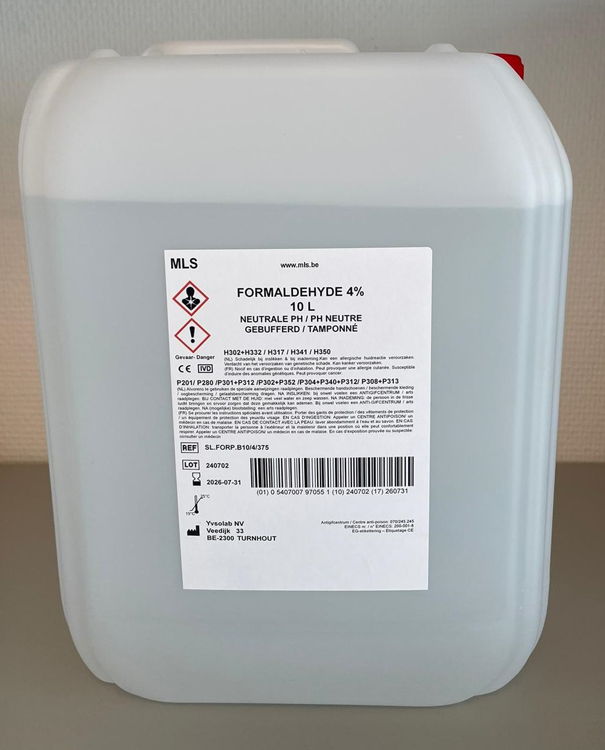 Formaldehyde 10L 4% buffered PH   neutral