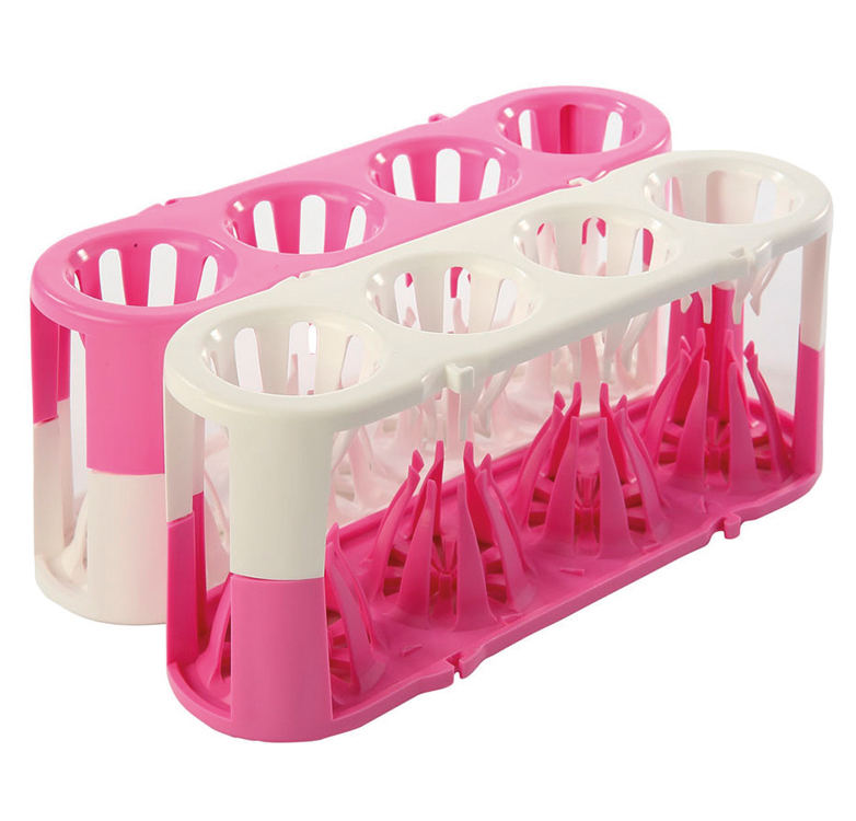 Multi-tube rack for 4 x 5-50ml tubes, POM, autoclavable, pink/white, set/2, Heathrow