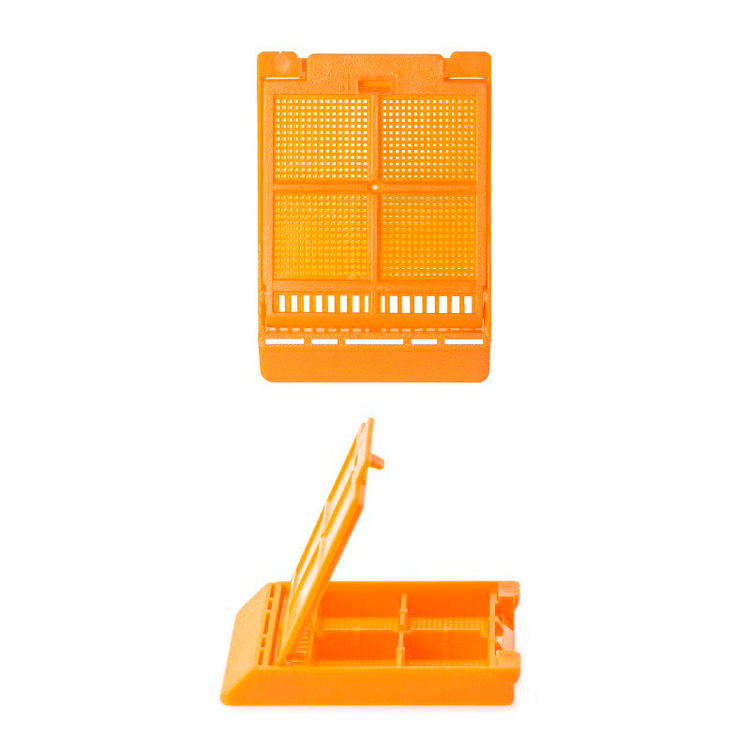 Micromesh biopsy 4 compartiment + cap orange, Simport