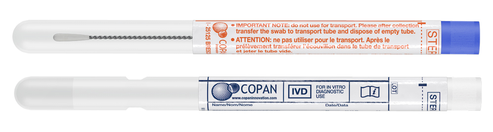 Swab Amies charcoal, twisted aluminium applicator, Copan