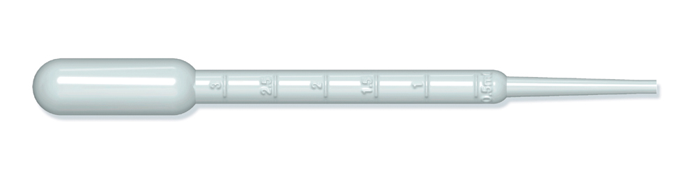 Polypette 3 ml graduated single packed sterile, Copan