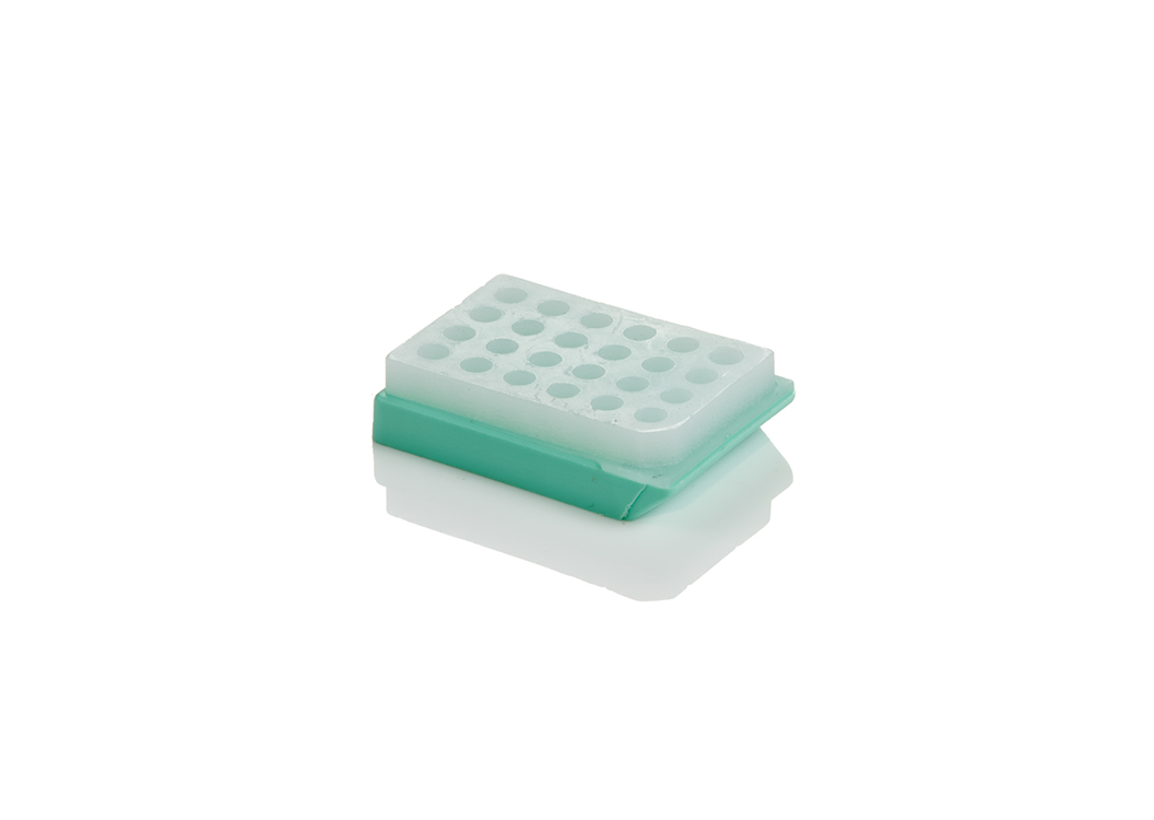 T-Sue paraffin blocks, 24 cores, 2mm, silicone, red, Simport