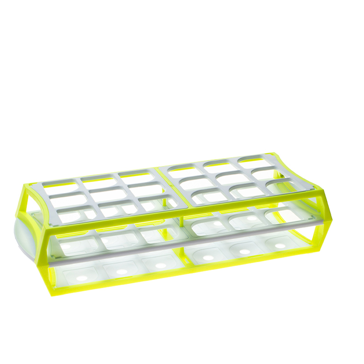 Multirack for 18 tubes diam.25-30mm yellow, Simport