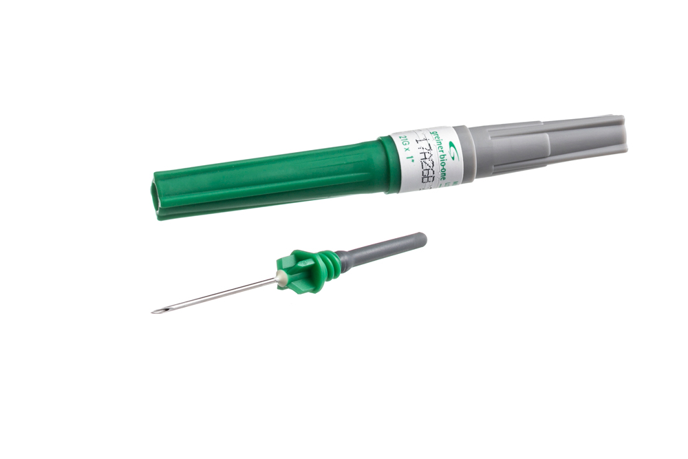 Vacuette multi-sample needle 21G x 1 green, sterile, latex-free, Greiner