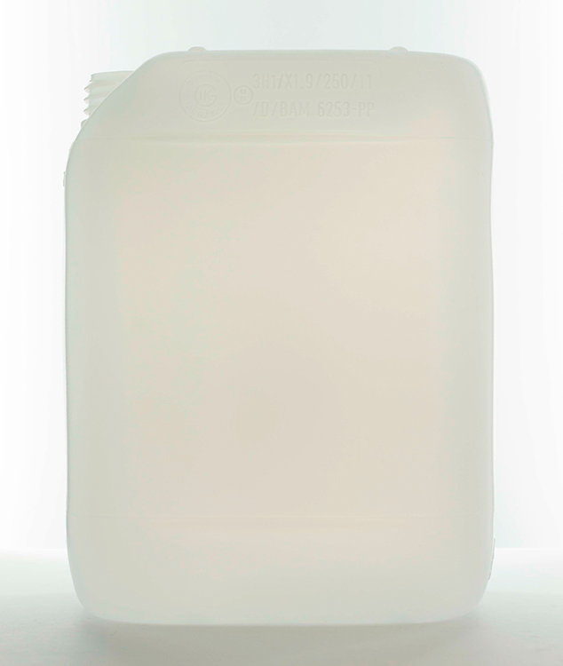 Jerrycan 5L, transparant + sealable cap, UN, stackable