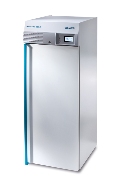 Incubator HettCube 600R, cooled, 520L, 710x825x1990mm, 220-240V, 50/60Hz, 4 shelves inclusive, Hettich