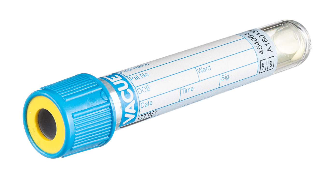 Vacuette buis 3.5ml, 75x13mm, CTAD, sandwichbuis, schroefstop, etiket papier, Greiner