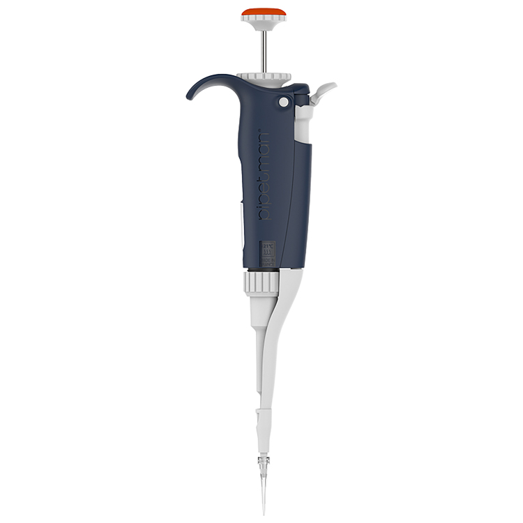 Pipetman L, P2L, volume 0.2-2µl, plastieken ejector, oranje, Gilson