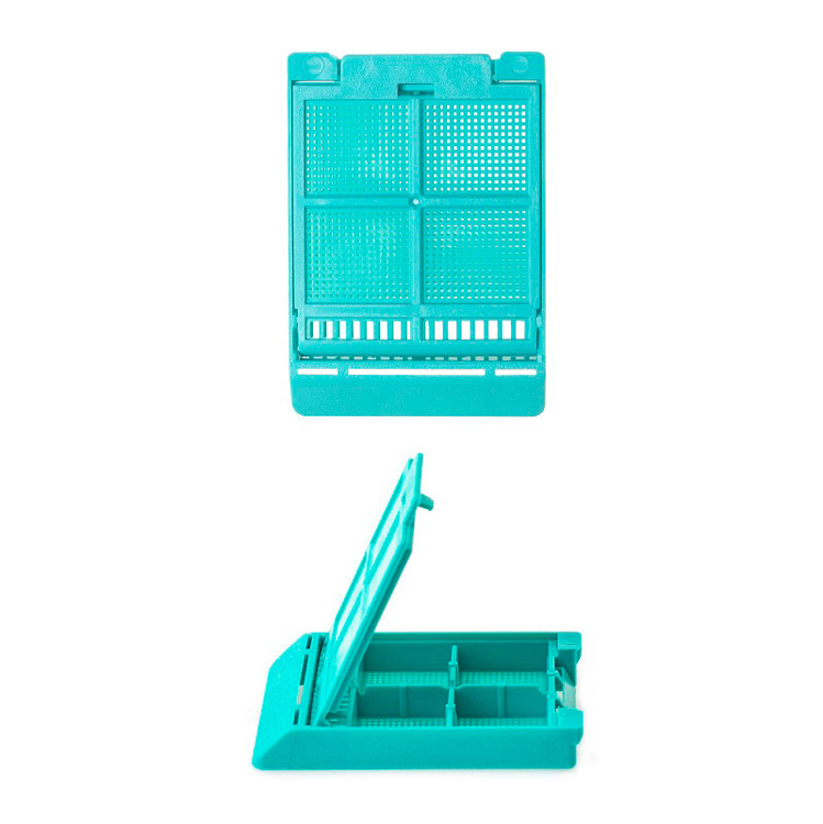 Micromesh biopsy 4 compartiment  + cap aqua, Simport