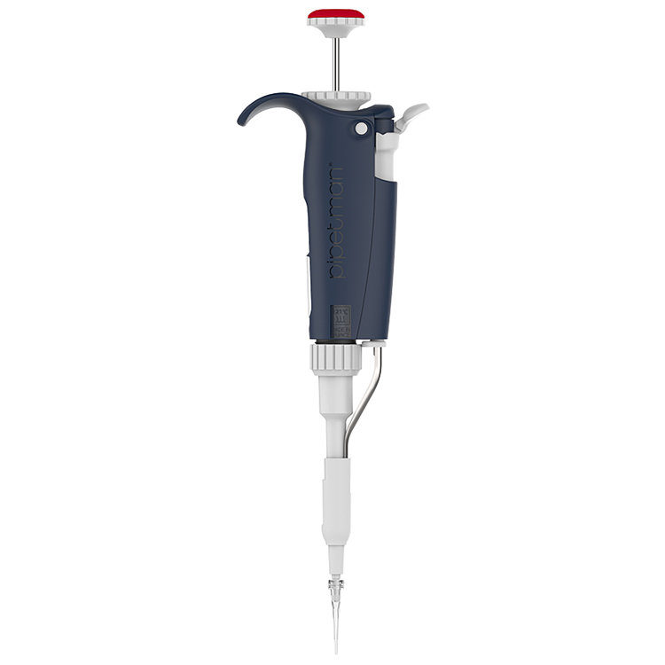 Pipetman L, P10L, volume 1-10µl, éjecteur en acier inoxydable, rouge, Gilson