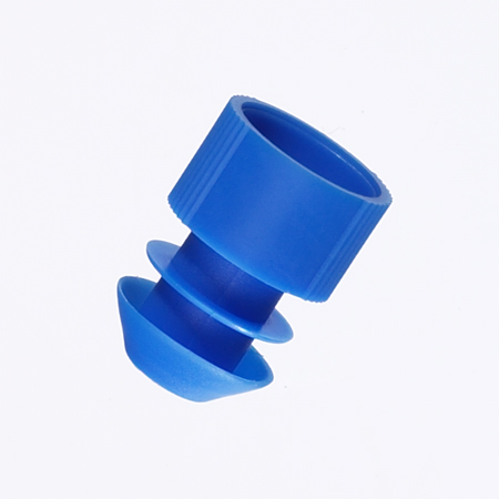 Vleugelstop LDPE, diameter 12mm, blauw, Bottger