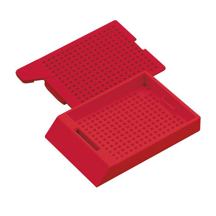 PI Biospy cassette System II rouge, couvercle rouge, pour imprimante PI, Cellpath