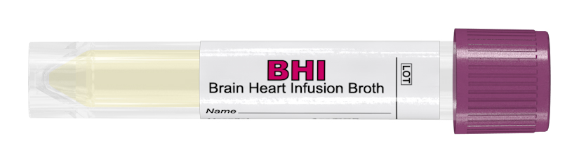 BHI Broth buis 3ml, 12x80mm for automation, Copan