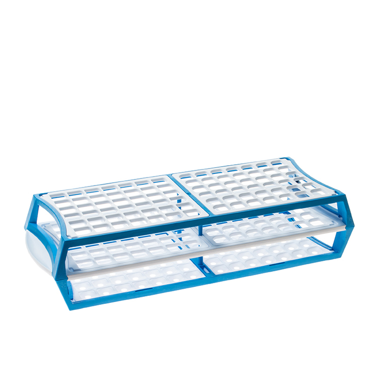 Multirack voor 84 buisjes diam.13mm blauw