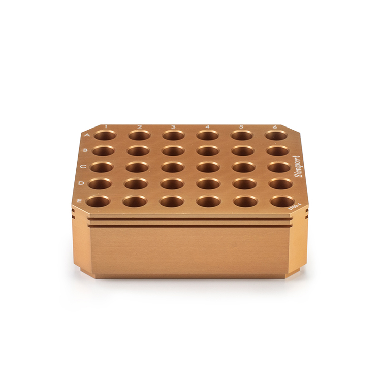 ChillBlock pour microcentrifugeuse pour 30 tubes de 1.5-2.0 ml, 11.4x9.6x3.2 cm, Simport