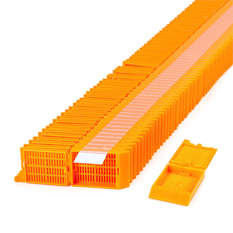 Unisette quickload stack embedding cassette + cap orange, Simport