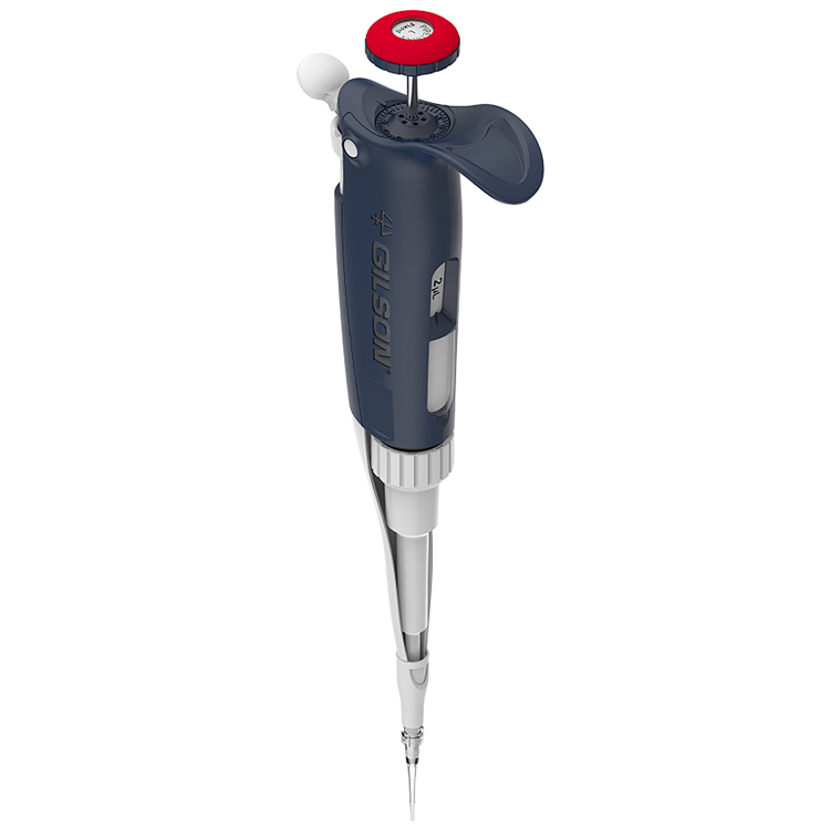 Pipetman L, F2L, volume fixe 2µl, rouge, Gilson