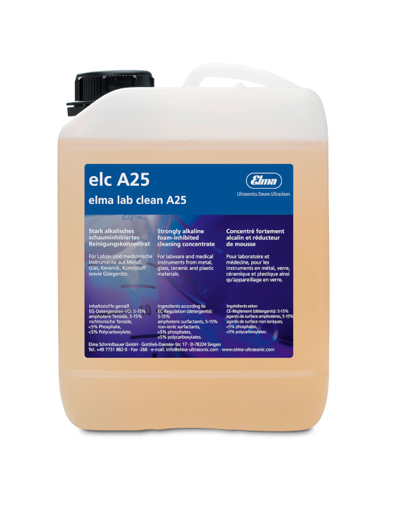 Elma lab clean A25 2,5L, en bouteille HDPE