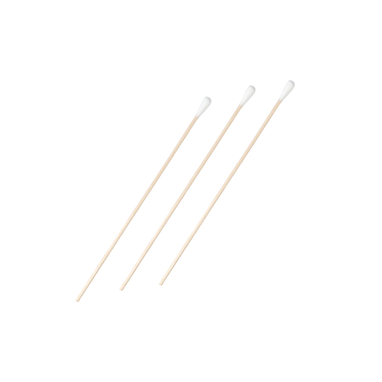 Cotton swab wooden applicator, single packed sterile