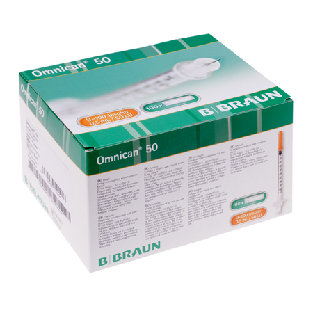 Omnican 50 0.5ml U-100 30Gx8mm Braun