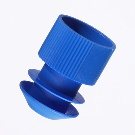 Winged cap LDPE, diameter 16mm, blue, soft, Bottger