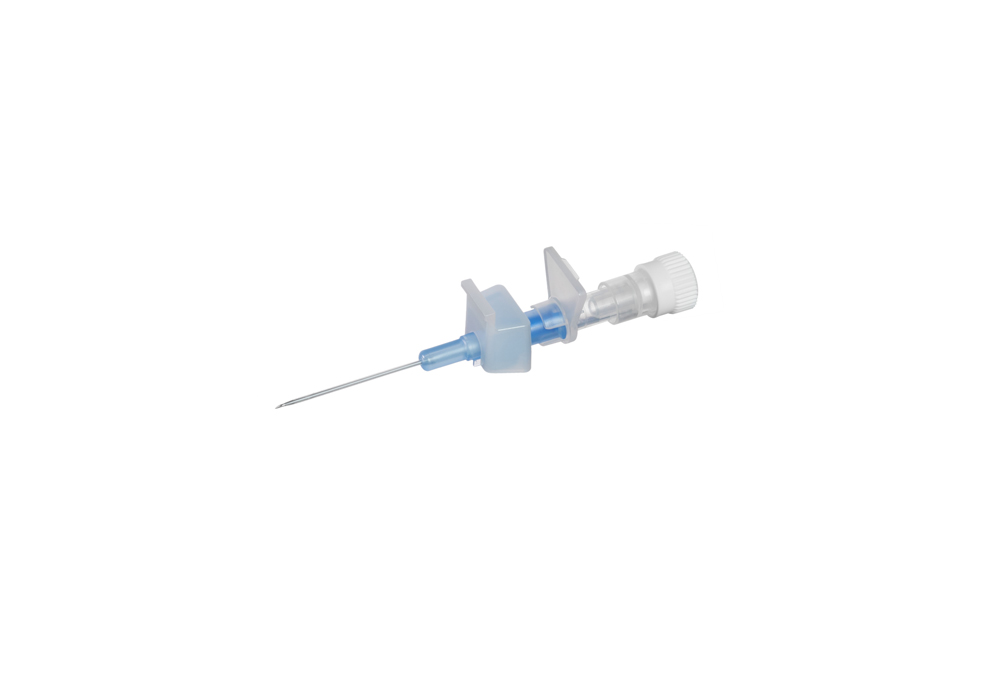 Clip Winged safety IV catheter, 22G,  0,8x25mm, bleu, Vigmed