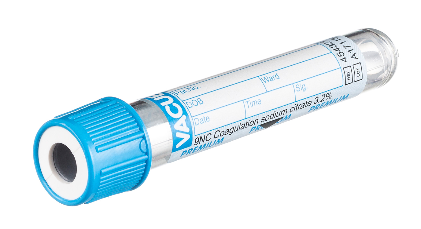 Vacuette tube 2ml, 75x13mm, screw cap, sodium citrate 3.2%, sandwich tube, paediatric draw, paper label, Greiner