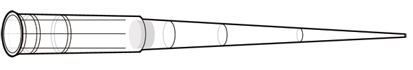 Filtertip 2-100ul + gradué + point oblique universel naturel Bicappa