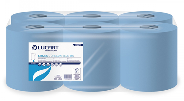 Lucart L-ONE MAXI blauw 450 papier zuivere cellulose 2-laags 158m