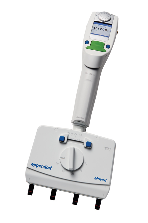 Xplorer plus Move it, 4-channel, variable, 50-1200µl, vert foncé, Eppendorf